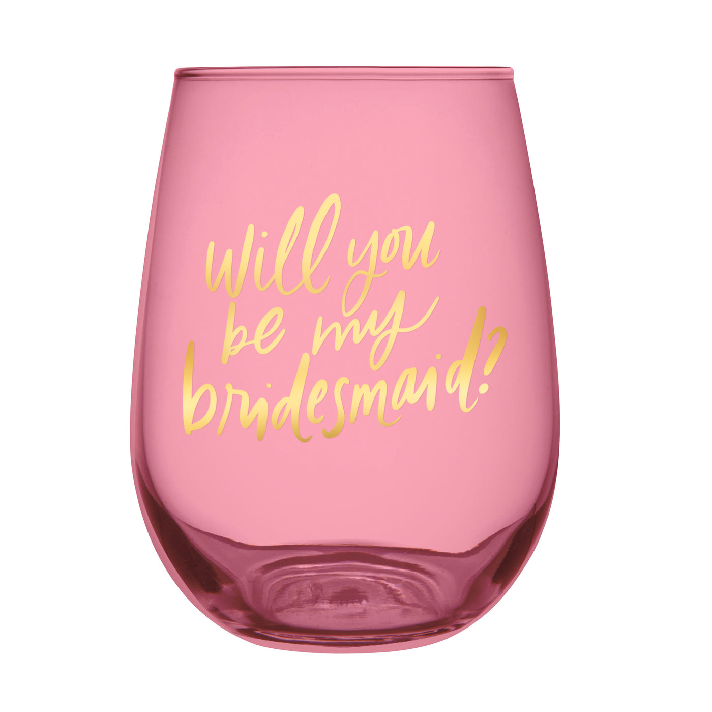 Will You Be My Bridesmaid? Wine Glass - Thimblepress
