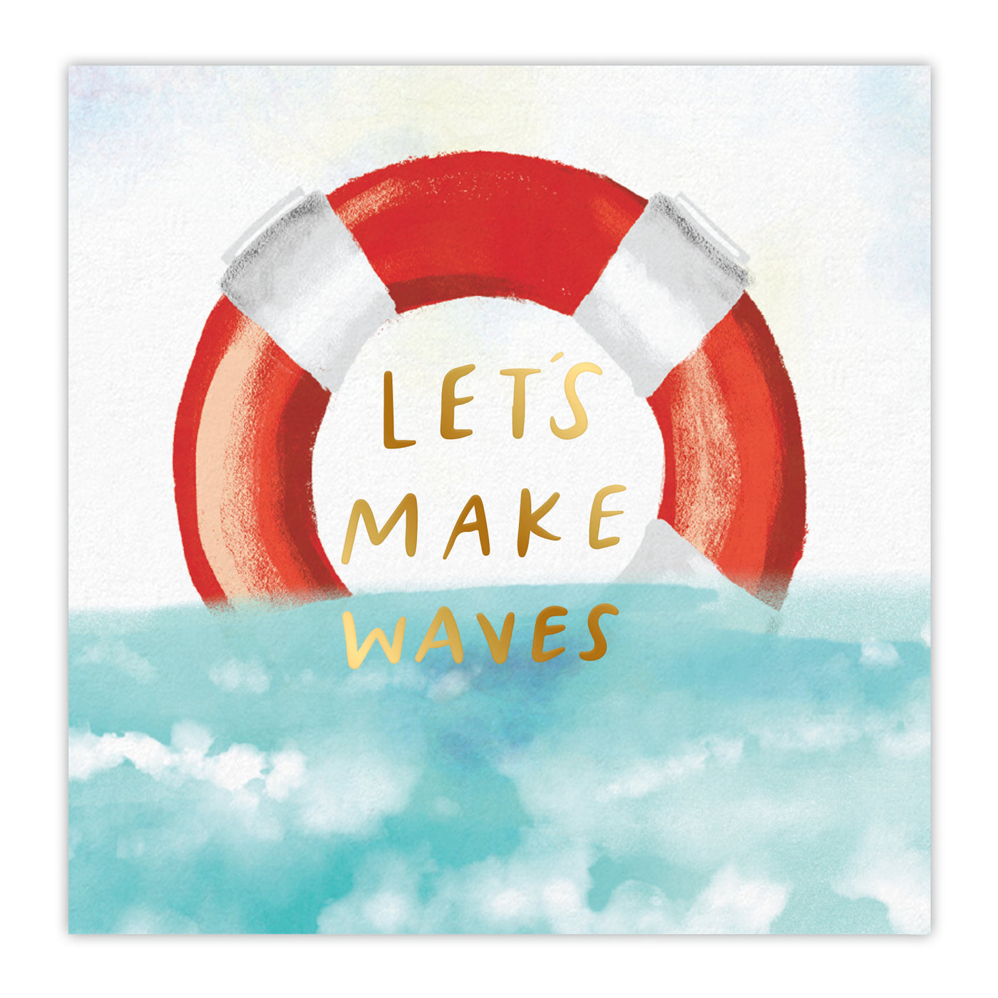 Let's Make Waves Beverage Napkins - Thimblepress
