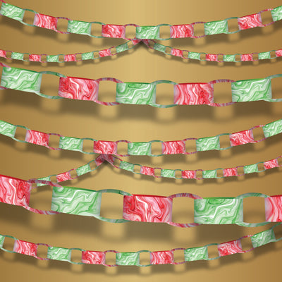 Traditional Marbles Paper Chain Printable