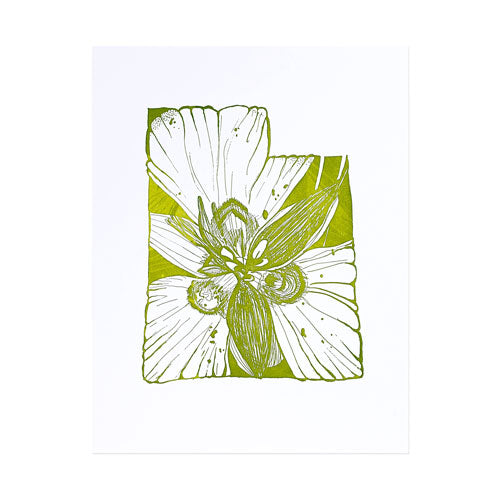 letterpress utah sego lily - Thimblepress