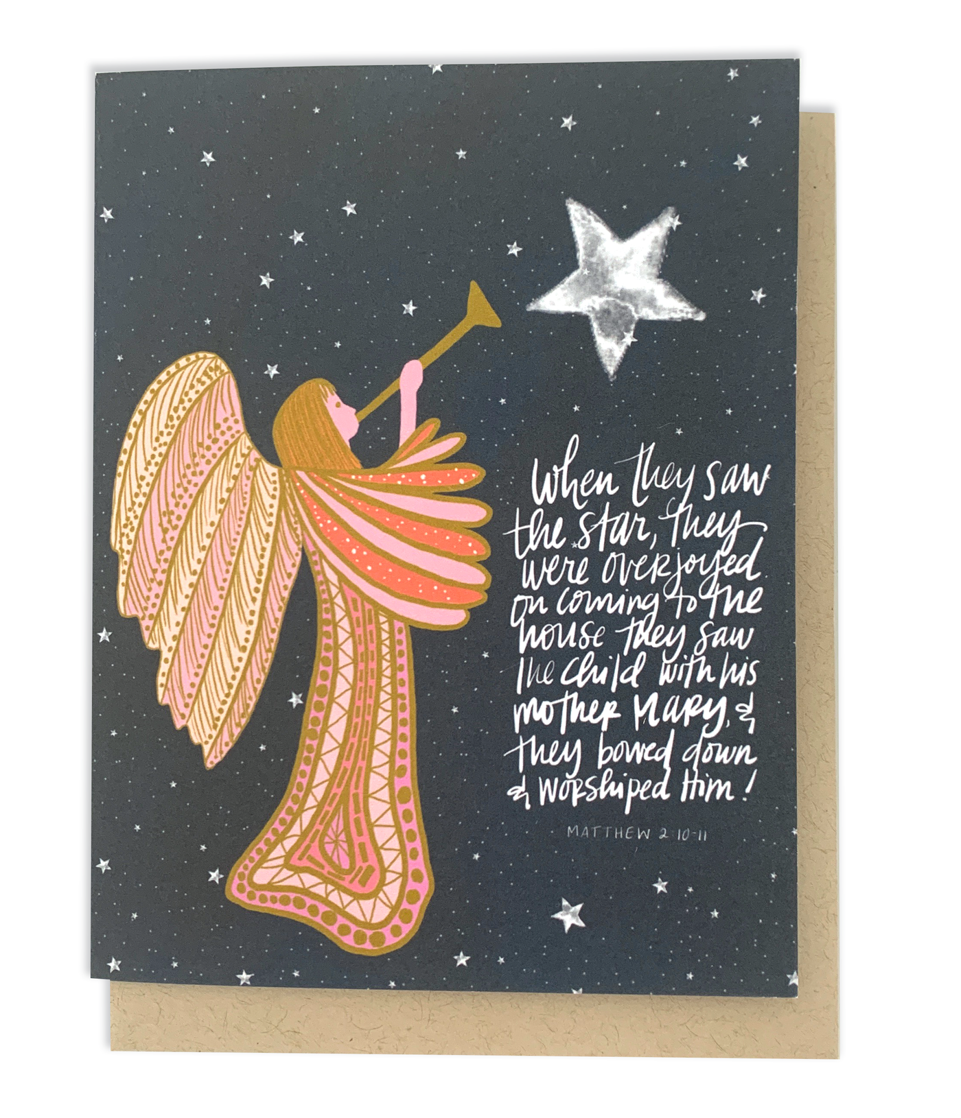 Star Bright Christmas Card - Thimblepress