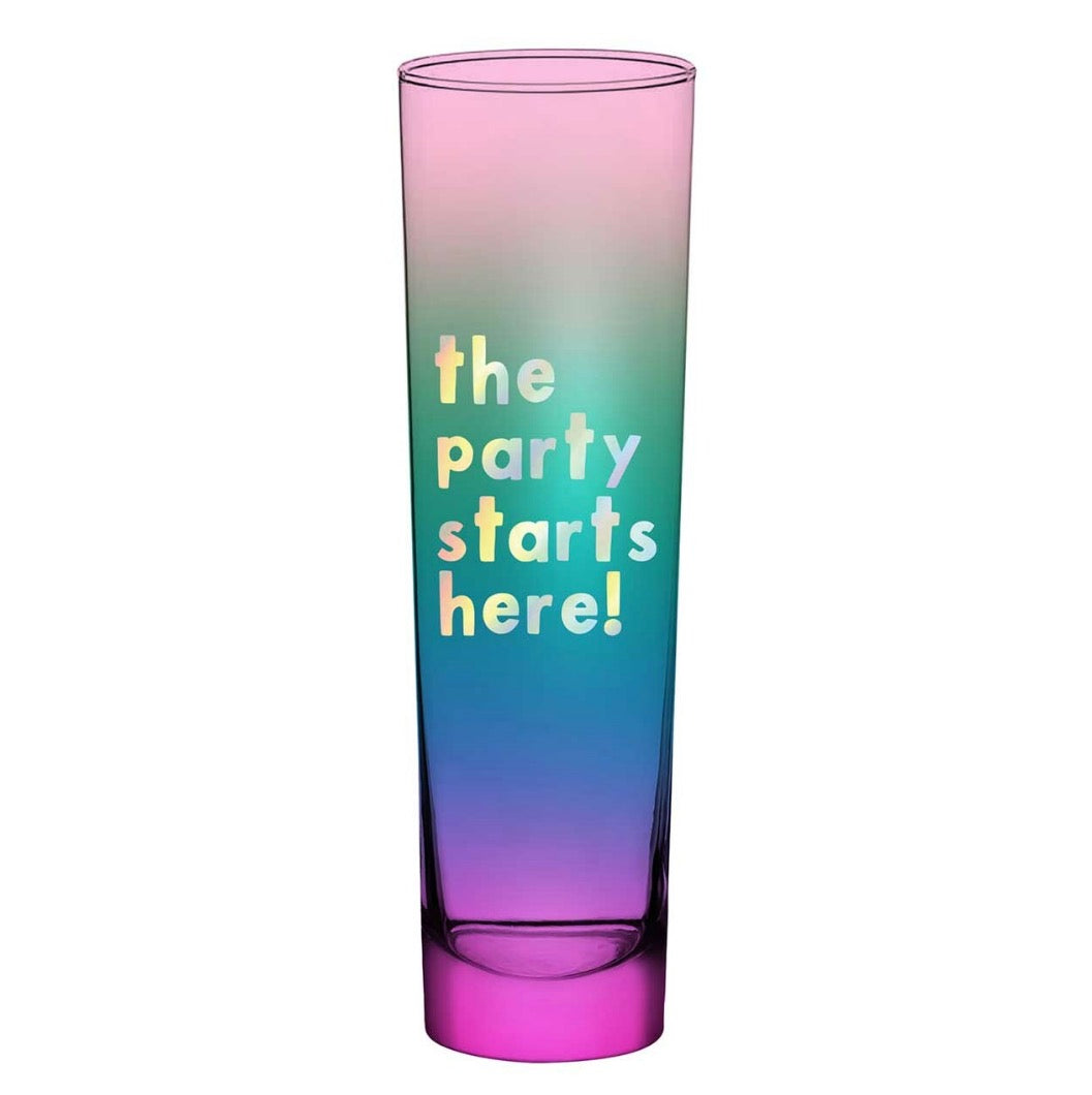 The Party Starts Here Champagne Glass - Thimblepress