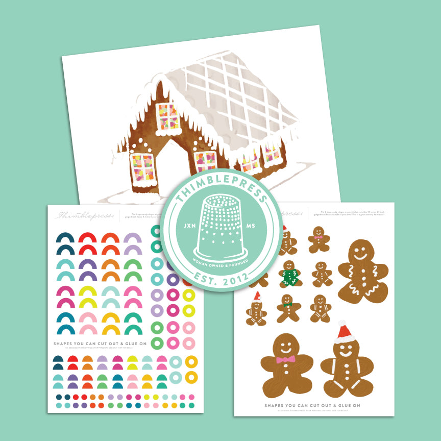 Pin The Candy On The Gingerbread House™ Printable