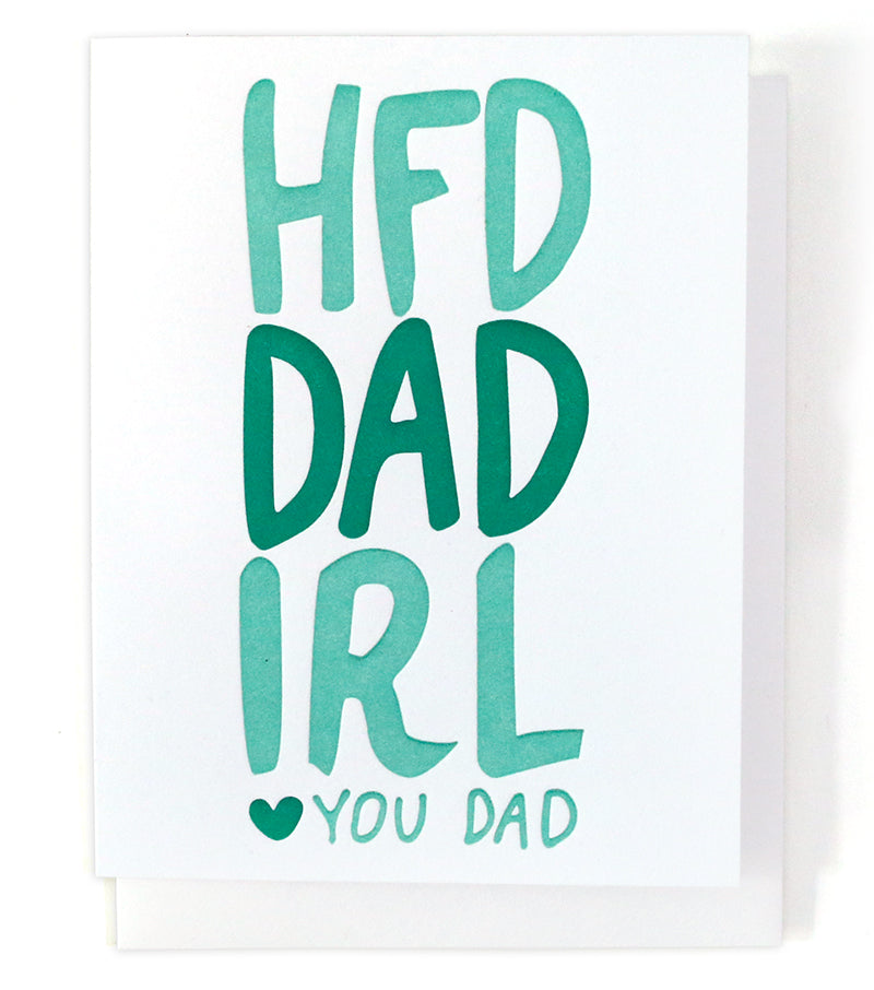 Happy Father's Day In Real Life Card - Thimblepress