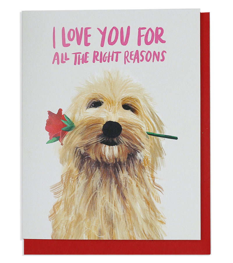 Puppy Love Greeting Card - Thimblepress