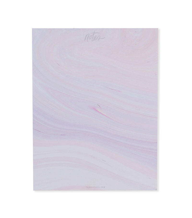 Purple and Pink Multi Marbled Notepad - Thimblepress
