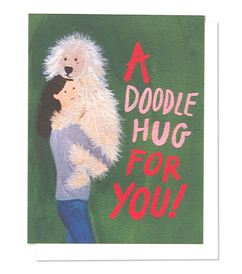 willow doodle hug card - Thimblepress