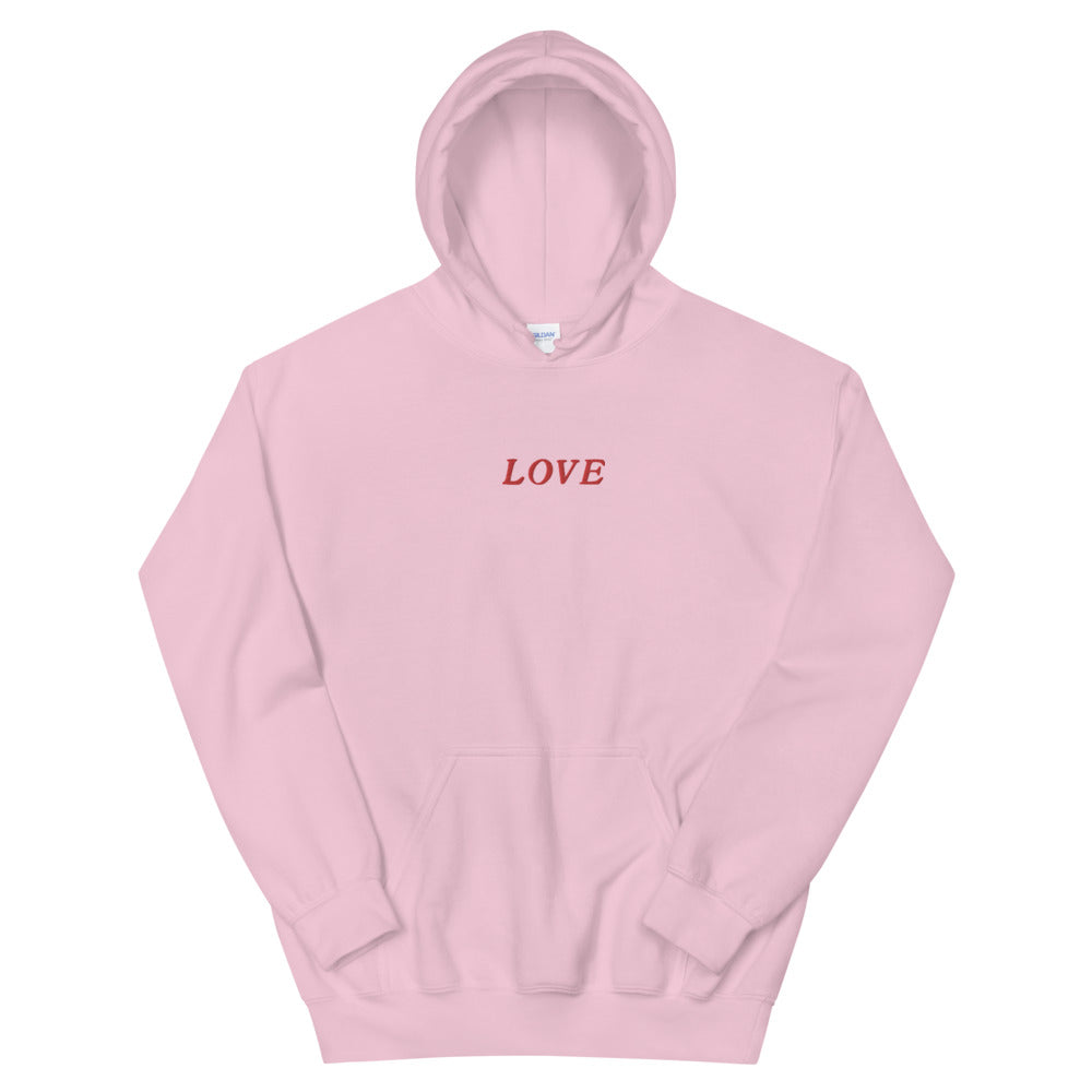 Love Love Embroidered Hoodie - Thimblepress