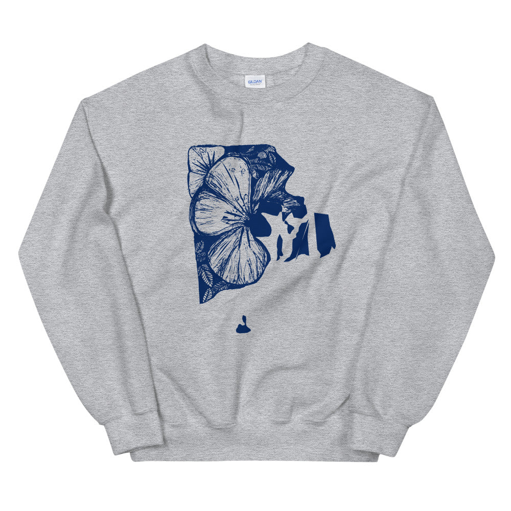 Rhode Island Violet Grey Sweatshirt - Thimblepress