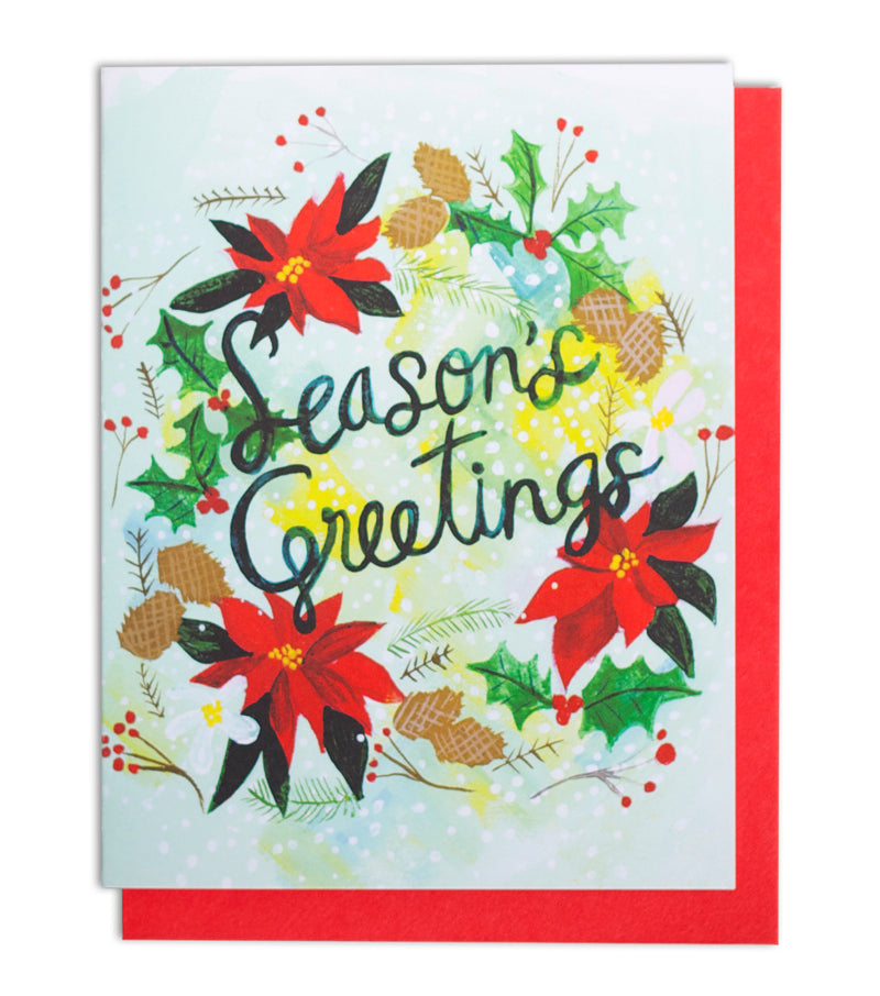 season's greetings card - Thimblepress