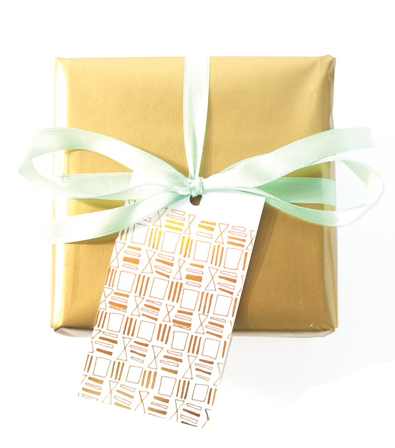squares & lines gift tags - Thimblepress