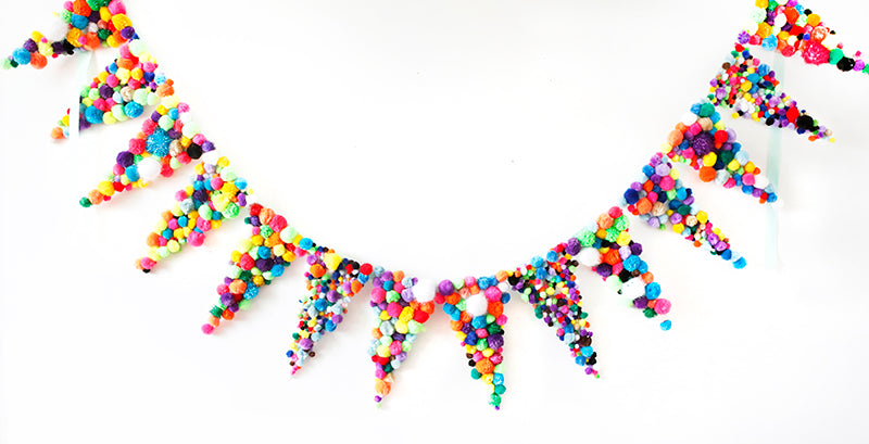 DIY Pom Pom Banner! – Thimblepress