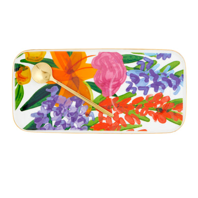 Floral Mug, Tray & Spoon Set - Thimblepress