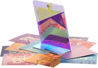 Inspiration of the Day Cards with Iridescent Acrylic Desk Stand - Thimblepress