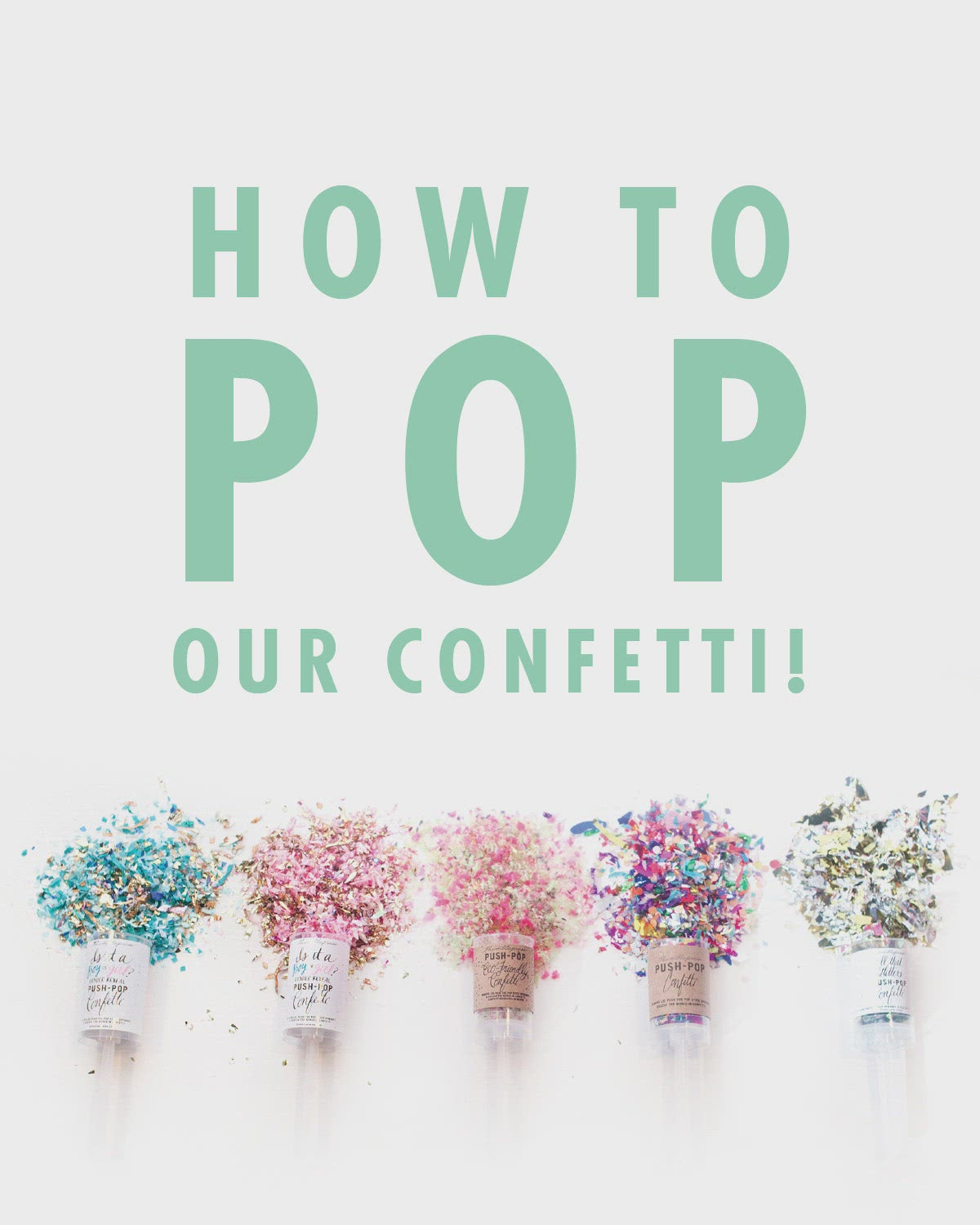 Beistle Push Up Confetti Poppers