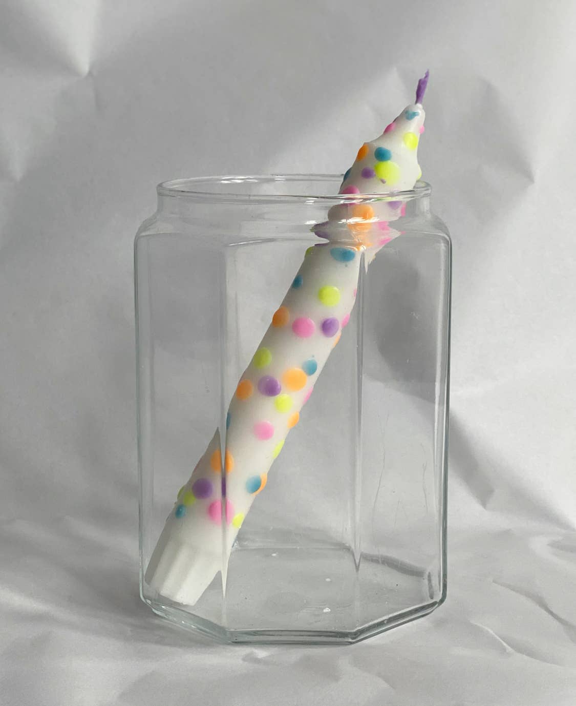 Drip Drop Confetti Candle - Thimblepress