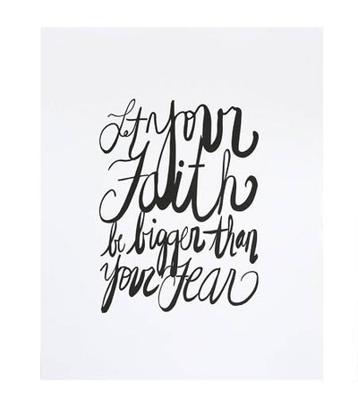 Faith Over Fear Print - Thimblepress