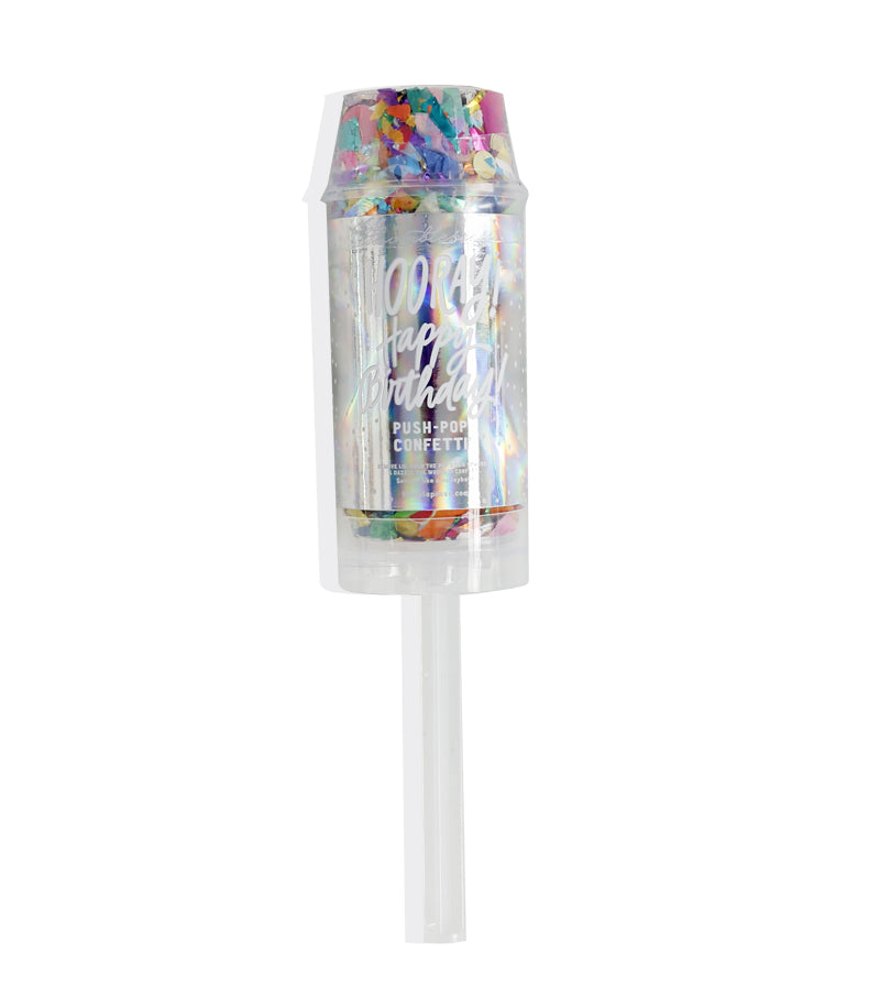 hooray birthday! push-pop confetti® - Thimblepress