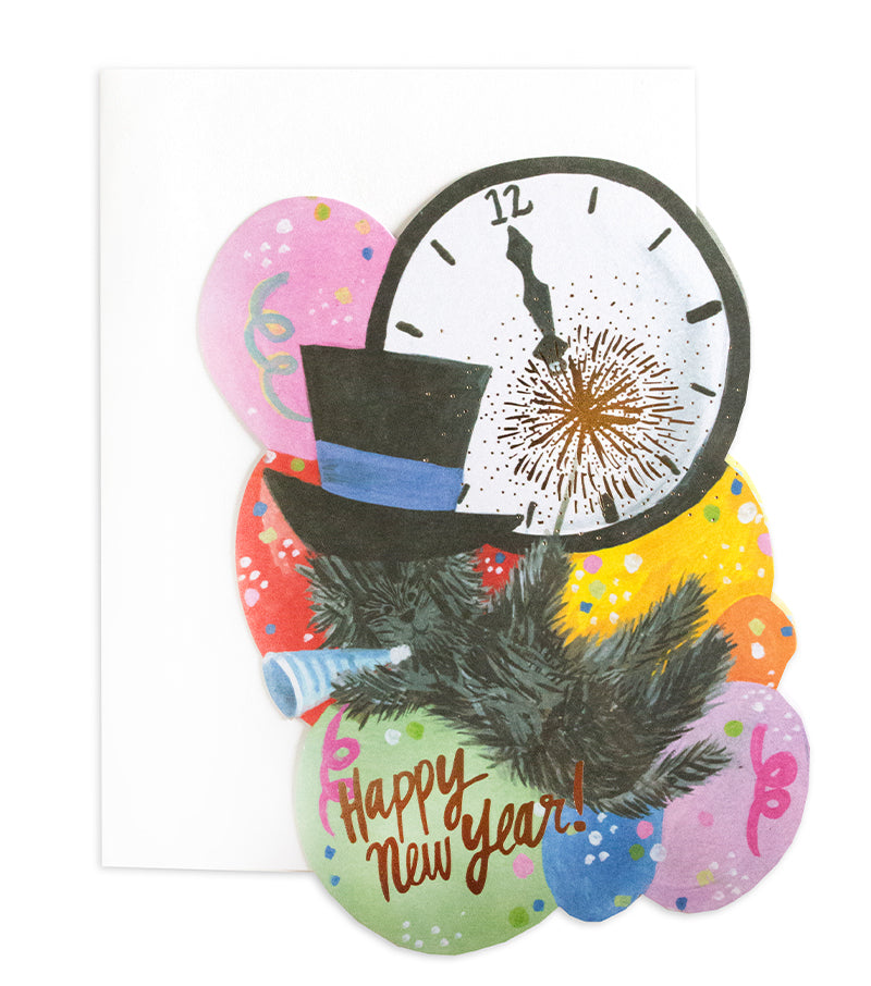 happy henry new year card - Thimblepress
