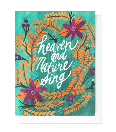 heaven and nature sing card - Thimblepress