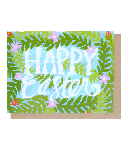 happy easter palm card - Thimblepress