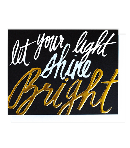 shine bright card - Thimblepress