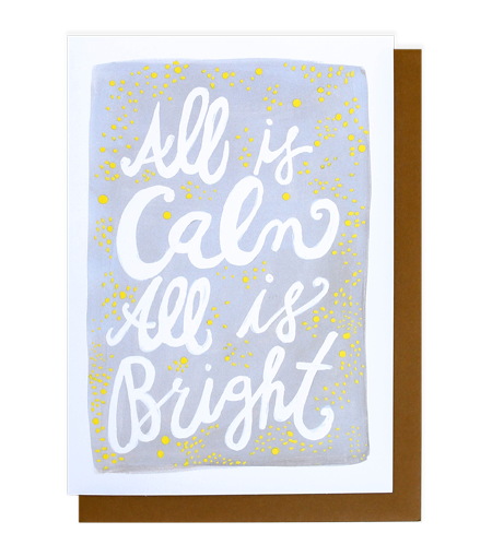 all is calm card - Thimblepress