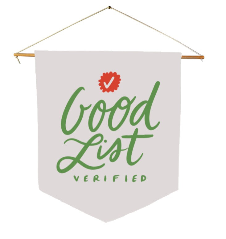 Good List Verified Wall Hanging - Thimblepress