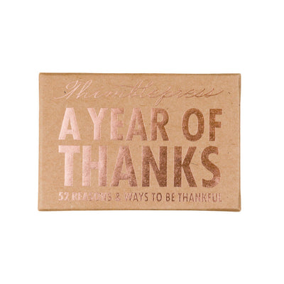 A Year Of Thanks Cards - Thimblepress