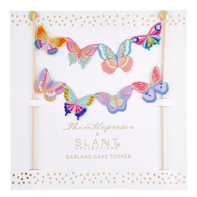 Butterflies Garland Cake Topper