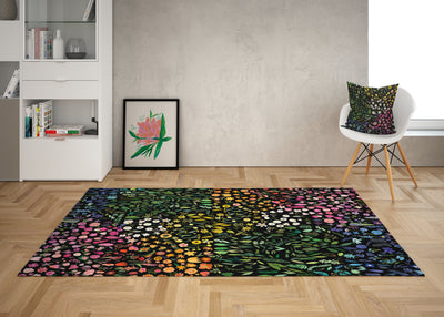 Floral Ombre Area Rug