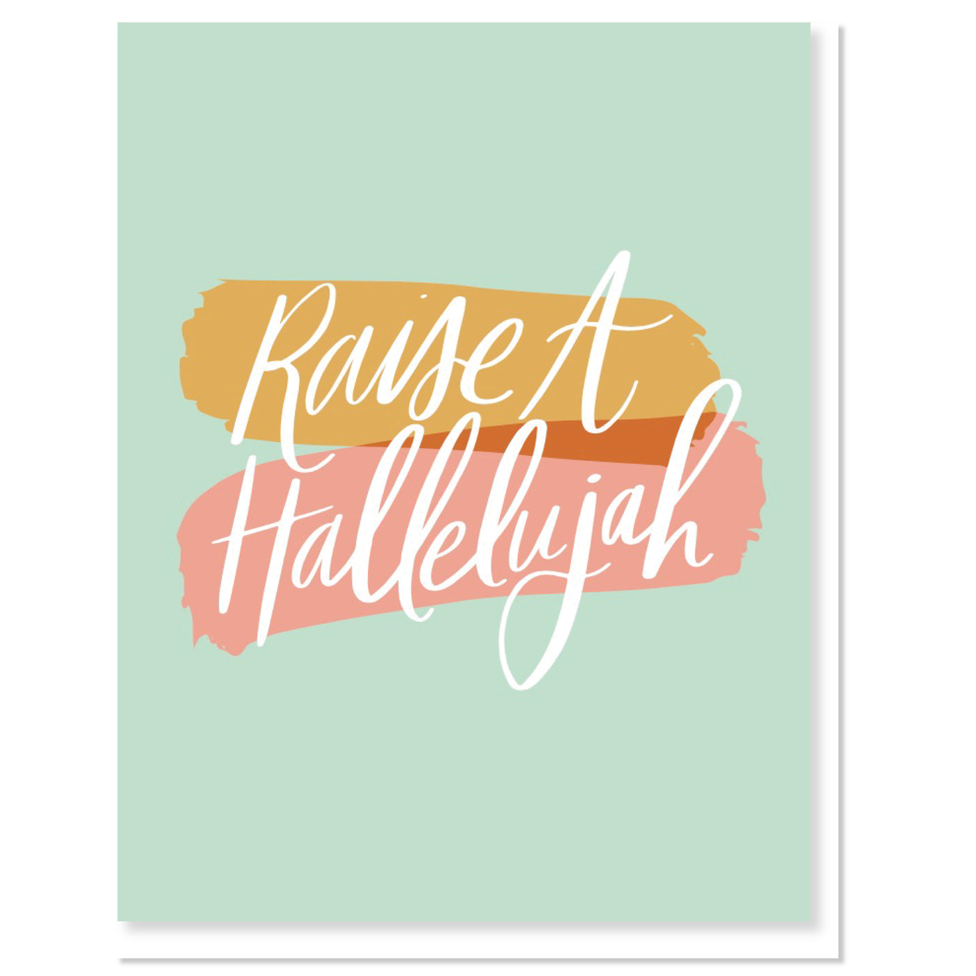 Raise A Hallelujah! Card - Thimblepress