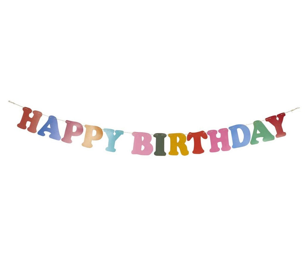 Happy Birthday Paper Garland - Thimblepress