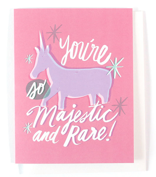 Majestic and Rare greeting card