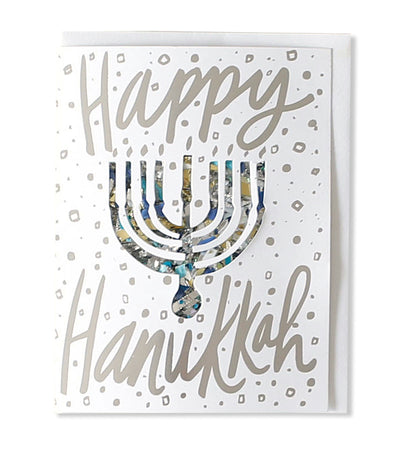 Happy Hanukkah Confetti Card - Thimblepress