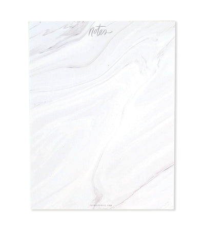 Grey Marbled Notepad - Thimblepress