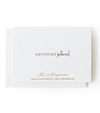 kentucky goldenrod gold foil card - Thimblepress