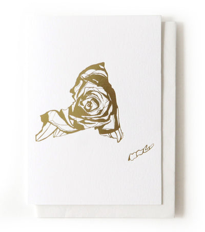 new york rose gold foil card - Thimblepress