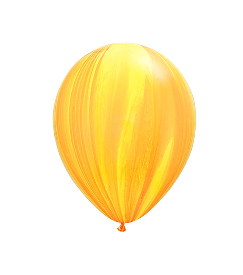 Pack of 5 Orange 11" Marble Balloons - Thimblepress