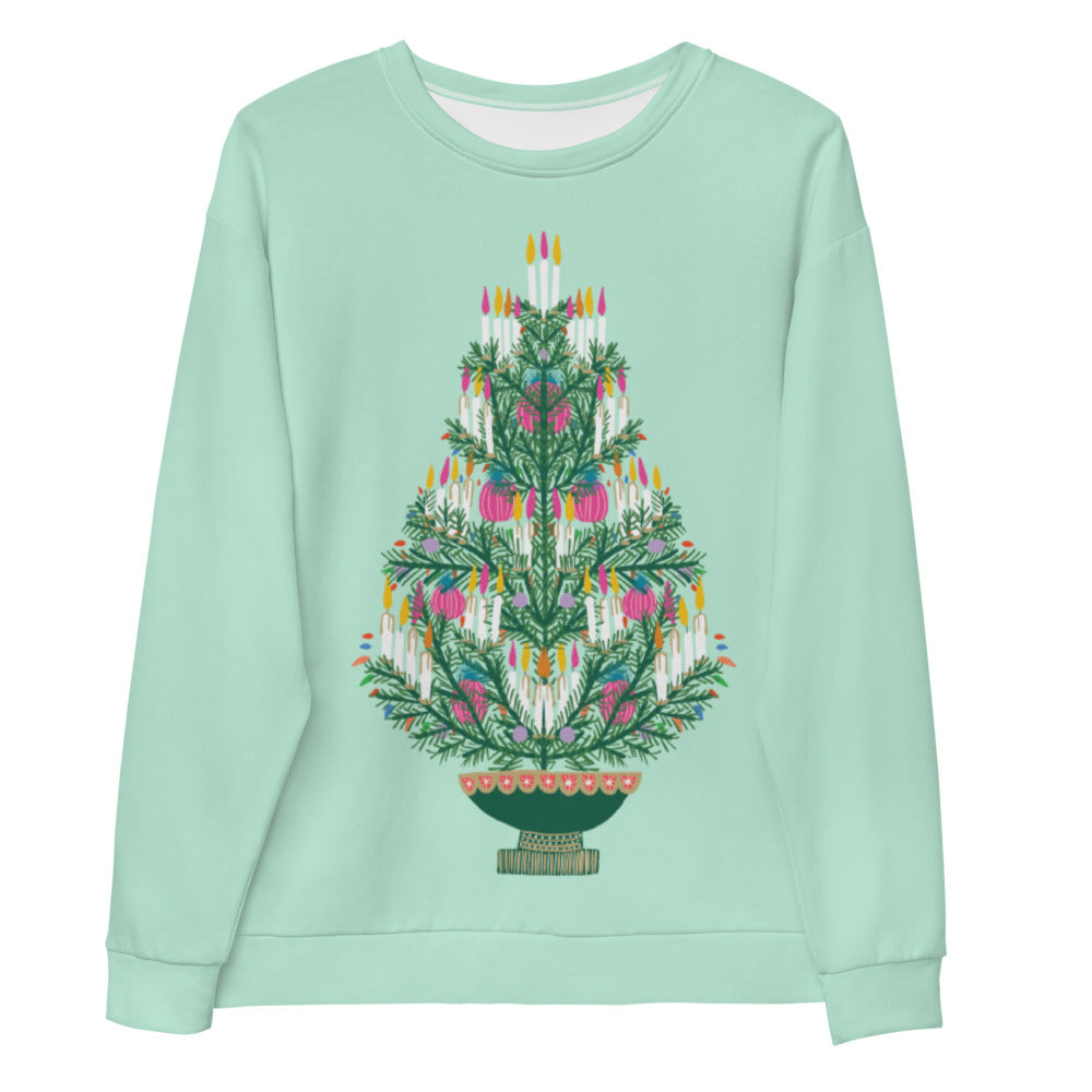 Vintage Christmas Tree Adult Sweatshirt - Thimblepress
