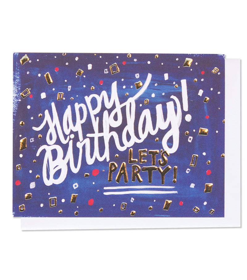 happy birthday! let's party! card - Thimblepress