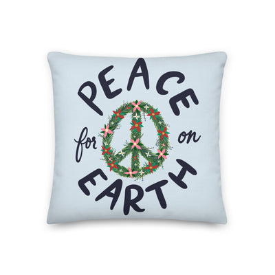 Peace On and For Earth Pillow - Thimblepress