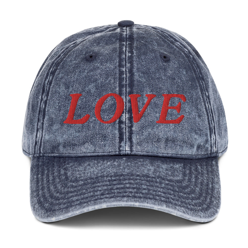 Love Embroidered Hat - Thimblepress