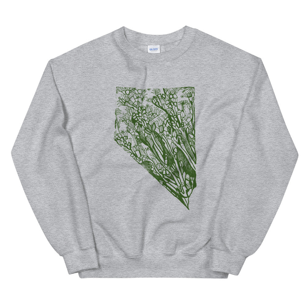 Nevada Sagebrush Grey Sweatshirt - Thimblepress