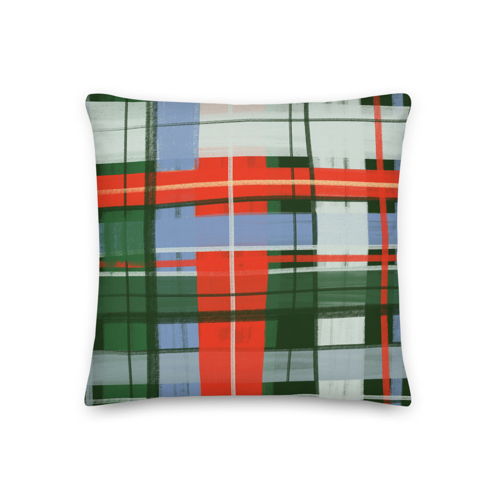 Christmas Plaid Pillow - Thimblepress