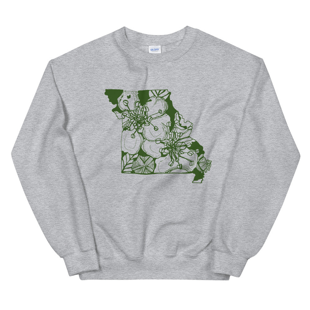 Missouri Hawthorn Grey Sweatshirt - Thimblepress