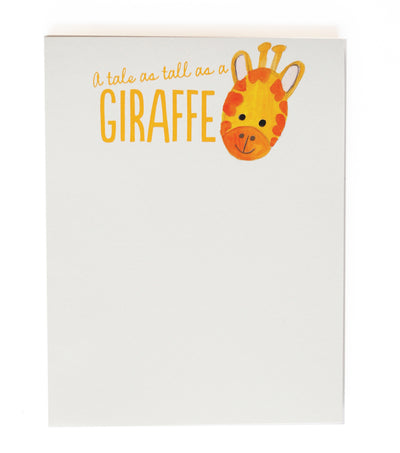 a tale as tall as a giraffe notepad - Thimblepress