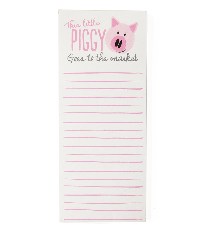 this little piggy goes to the market notepad - Thimblepress