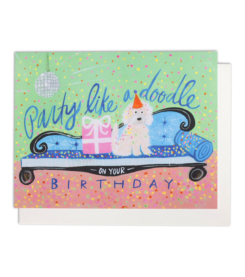 party like a doodle card - Thimblepress