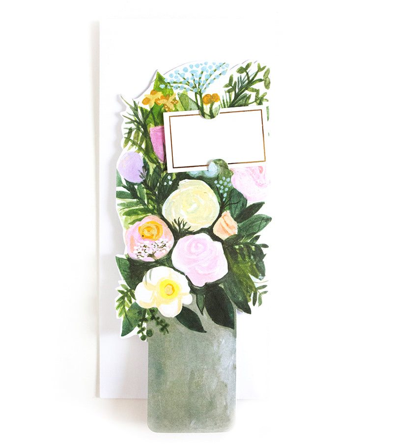 pewter vase florever card - Thimblepress